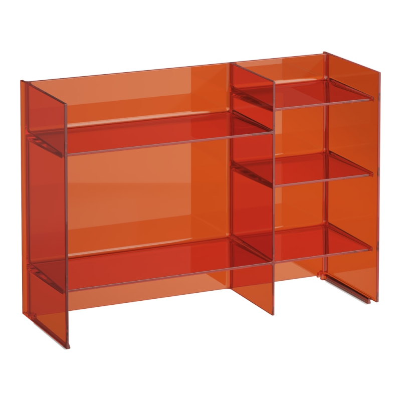 KARTELL Полиця напольна "Sound rack", 750*260*530, пластик, мандариновий апельсин фото 1