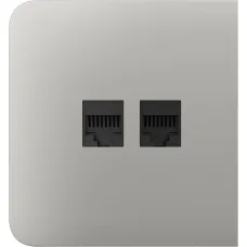 Бічна панель для вбудованої інтернет-розетки Ajax SideCover (LAN) Oyster (126217.319.OY)