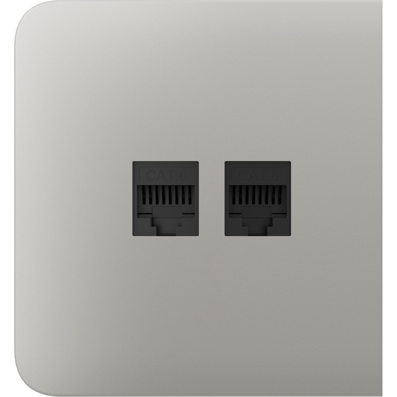 Бічна панель для вбудованої інтернет-розетки Ajax SideCover (LAN) Oyster (126217.319.OY) фото 1