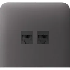 Бічна панель для вбудованої інтернет-розетки Ajax SideCover (LAN) vertical Grey (126222.319.GR)