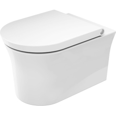 White Tulip Унитаз подвесной 54*37 см, безобедочный, без сидения, белый HygieneFlush