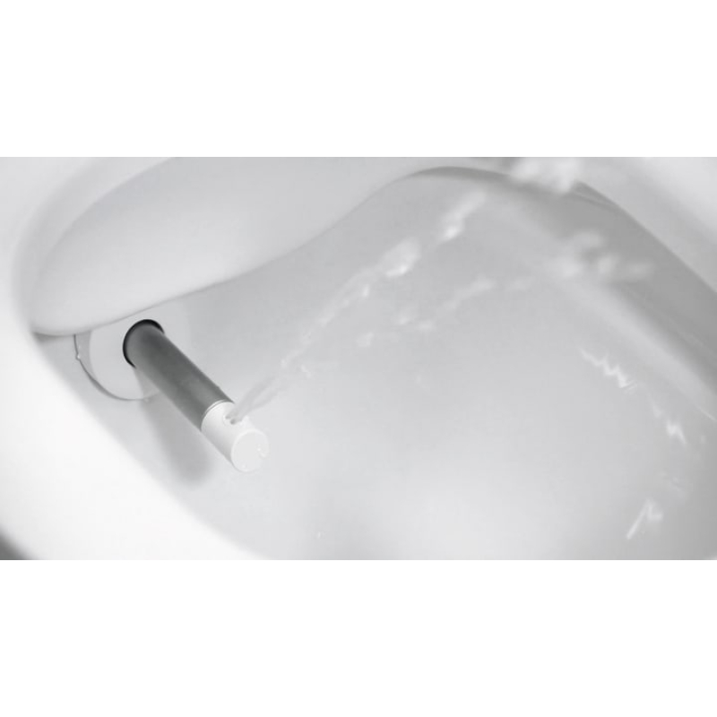Cleanet Navia Унитаз-биде подвесной 58*37*38 см, безобедочный, с сиденьем Soft Close, белый LCC фото 9