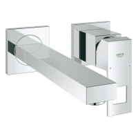 Змішувач для раковини на два відвіри зі стіни Grohe Eurocube M-Size, хром (23447000)