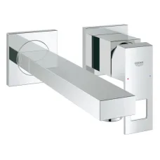 Смеситель для раковины на два отверстия со стены Grohe Eurocube M-Size, хром (23447000)