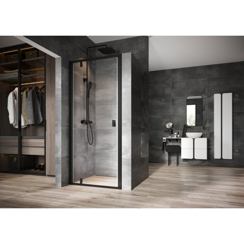 Душевая дверь Ravak Nexty NDOP1-90 черная Transparent 03O70300Z1 фото 5