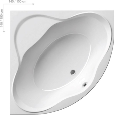Акриловая ванна Ravak NewDay 140x140 C651000000