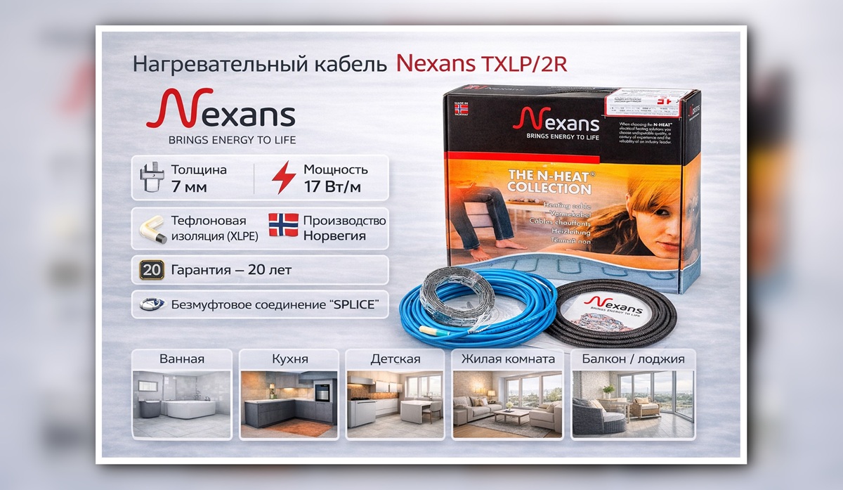 Основные характеристики кабеля Nexans