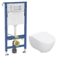 Ком-т (инсталл. с-ма DUOFIX 2в1 458.103.00.2+ чаша MODO Rimfree,овальная+сиденья дюропласт,по