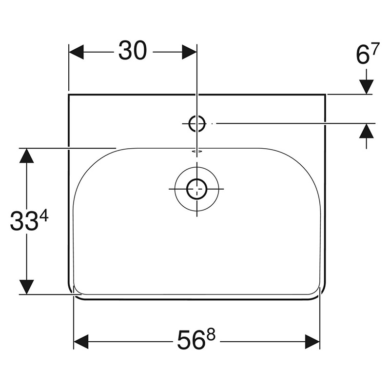 Раковина SMYLE SQUARE 60 см с/о фото 2