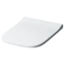 Сидение SMYLE SQUARE slim, прямоугольное, дюропласт, медленное падение, крышка перекрывает сиденье, Click2Clean