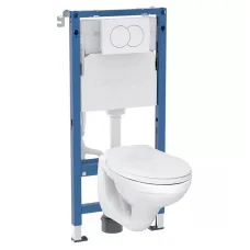 Набор Duofix PRO 20 (Чаша подвес.унит.IDOL+сид.дюр.пов.под+инст.с-ма DUOFIX 2в1 + DELTA01 альпийская белая)