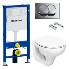 Набор Duofix PRO 20 (Чаша подвес.унит.IDOL+сид.дюр.пов.под+инст.с-ма DUOFIX 2в1 + DELTA01 хром гл