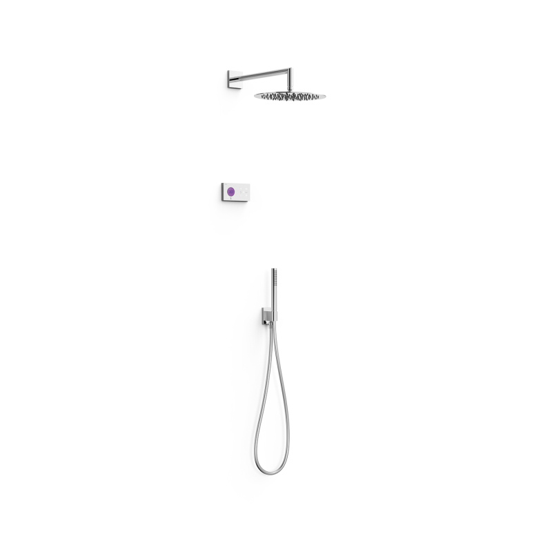 Shower Technology Душевая система с термостатом, с электронным управлением (верх.душ Ø 300 мм), хром фото 1