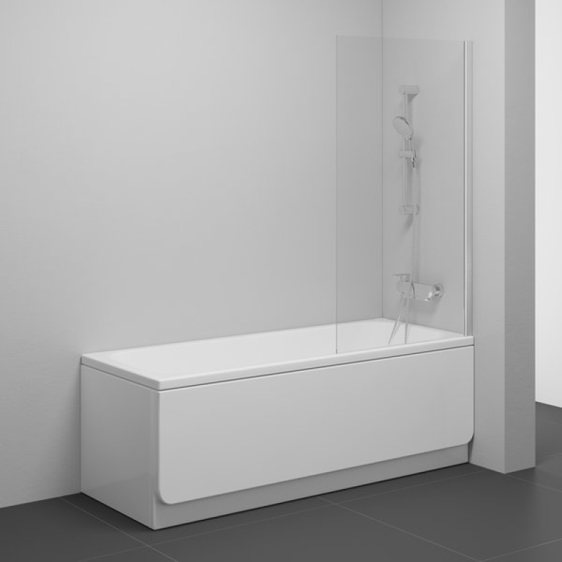 Шторка для ванни Ravak NVS1-80 білий матовий Transparent фото 3