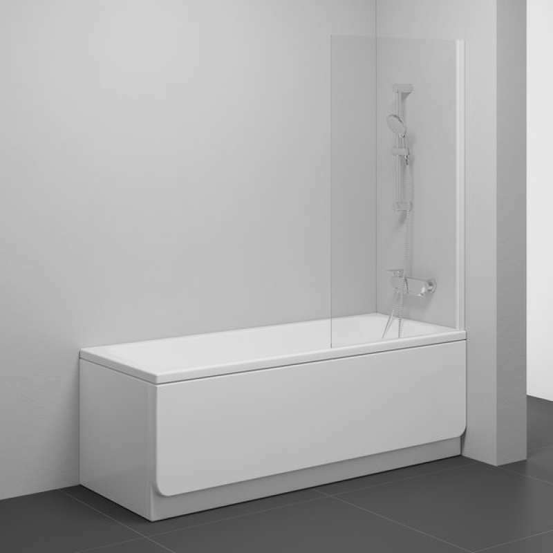 Шторка для ванни Ravak NVS1-80 білий матовий Transparent фото 4