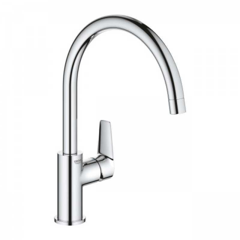 Смеситель кухонный однорычажный Grohe BauEdge New, хром (31233001) фото 1
