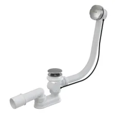 Сливной комплект для ванны Ravak Белый 570 с переливом и управлением тросиком X01843