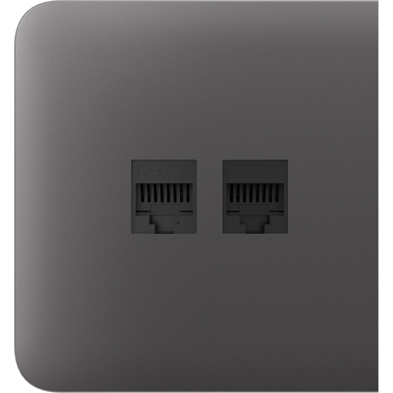 Боковая панель для встроенной интернет-розетки Ajax SideCover (LAN) Grey (126214.319.GR) фото 1