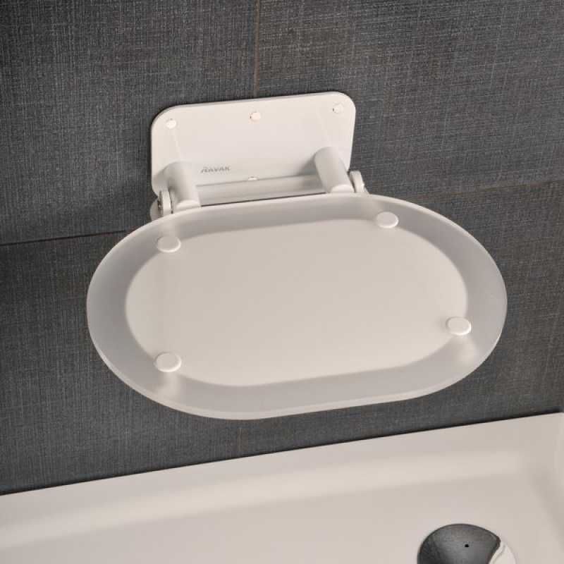 Откидное сиденье Ravak Chrome Clear/Stainless B8F0000029 фото 1