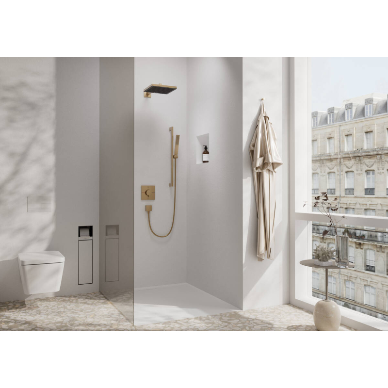 Ручной душ Hansgrohe Pulsify E 1jet 100х25 мм, EcoSmart, бронза матовая (24320140) фото 4