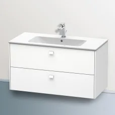Brioso Тумба під раковину 1020*479*553 мм, 2 висувні шухляди, білий матовий