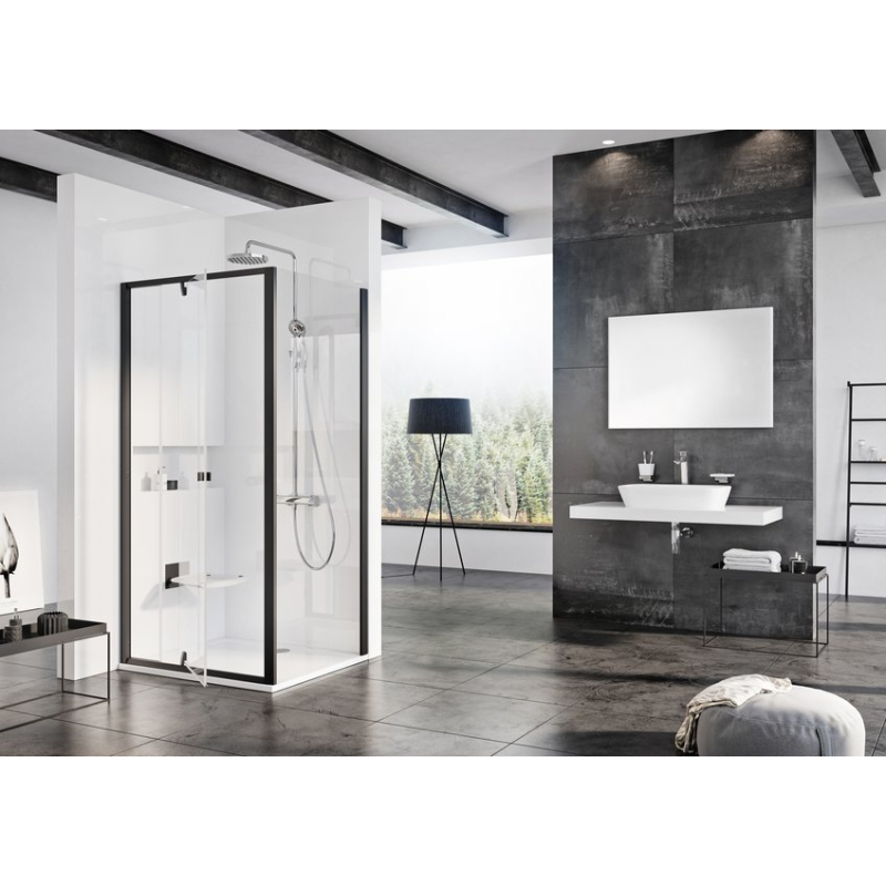 Душевая дверь Ravak PDOP2-120 черная Transparent 03GG0300Z1 фото 1