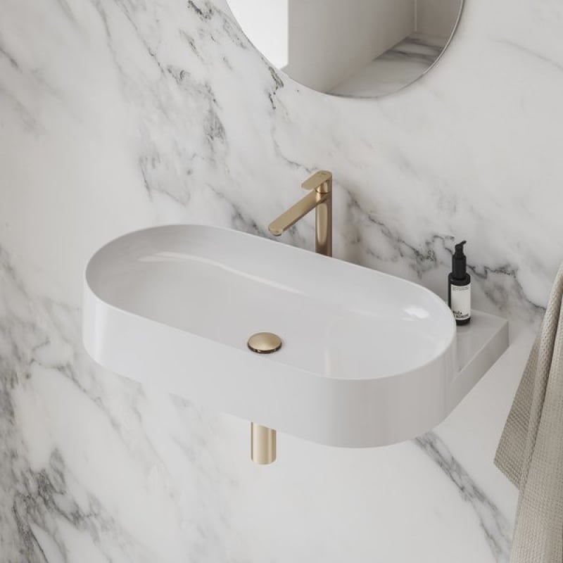 Слив для умывальника Ravak Крышка стока Rose Gold Brushed фото 10