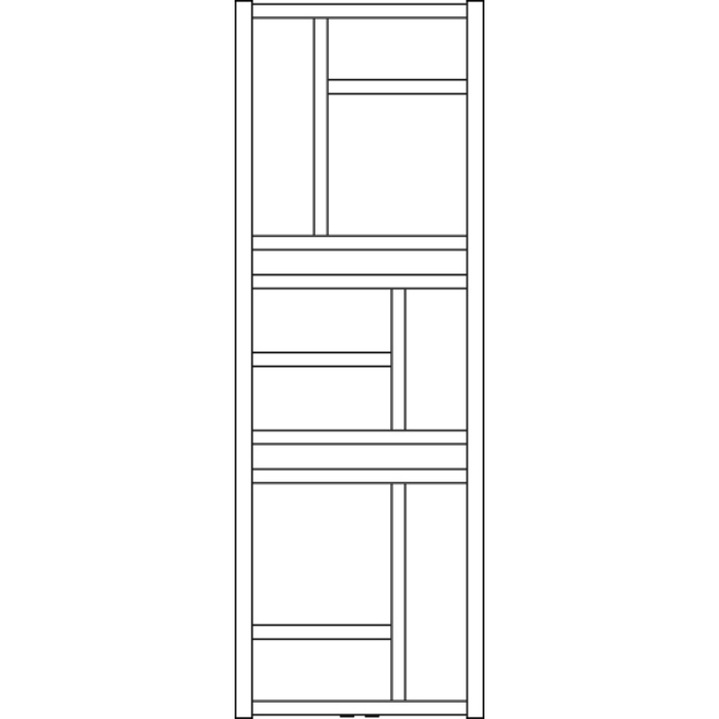 Mondrian Полотенцесушитель водяний 500*1440 мм, сталь, білий глянцевий фото 2