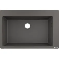 S51 Мойка кухонная 770х510 мм, встроенная, stonegrey, S510-F660