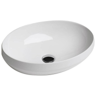 Decus Раковина овальная на столешницу 50*35 см, белый 8510001