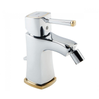 Змішувач для біде з донним клапаном Grohe Grandera M-Size, хром/золото (23315IG0)