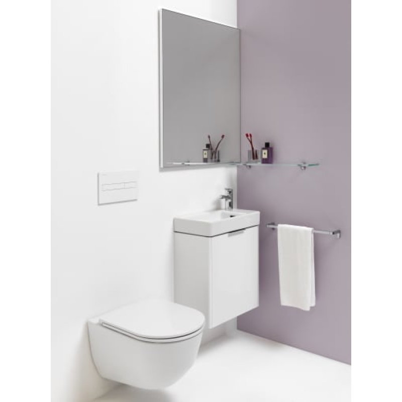 Pro Унітаз підвісний 53*36 см, безобідковий, із сидінням Slim Soft-Close, Quick release, білий H8669570000001 фото 7