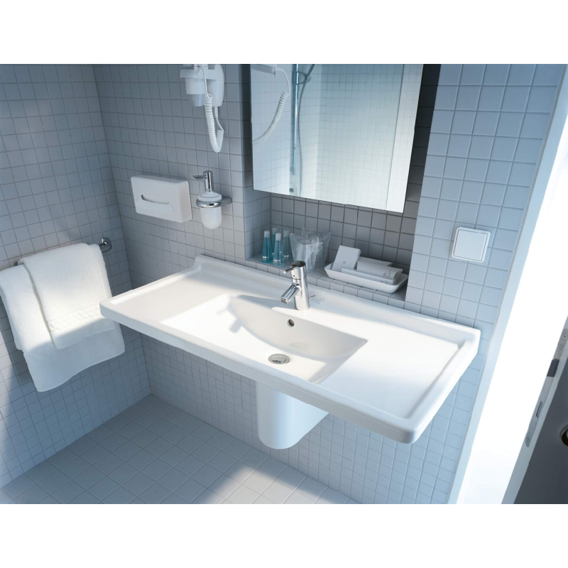 Starck 3 Полупьедестал для раковины, белый 0865150000 фото 2