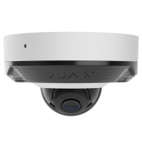 Проводная охранная IP-камера Ajax DomeCam Mini HL (8 Mp/4 mm) White (126259.217.WH1)