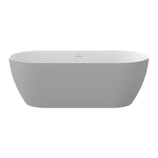 Ванна Ravak Freedom O Tec 170x77 димчасто-сіра/біла, кришка зливу біла