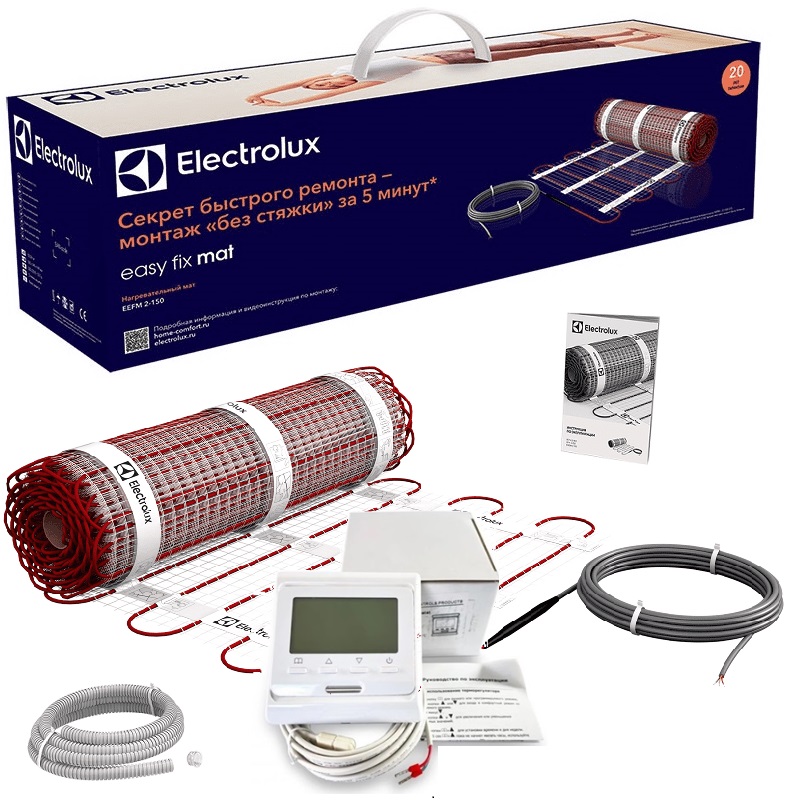 Нагревательный мат Electrolux 0.5 м² + программируемый терморегулятор E51.716 фото 1