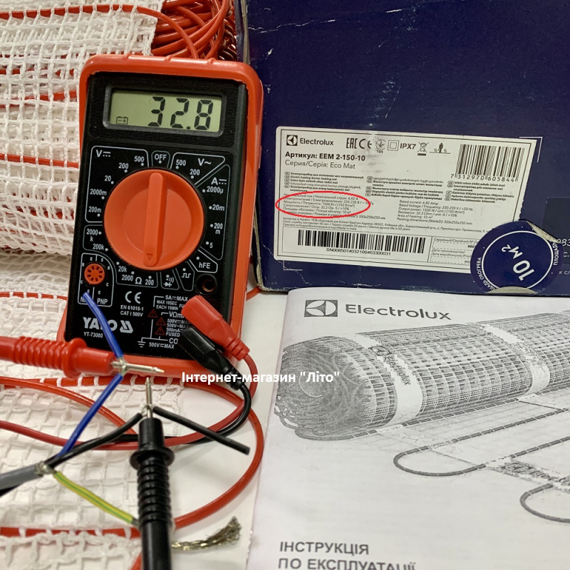 Нагревательный мат Electrolux 1 м² фото 9