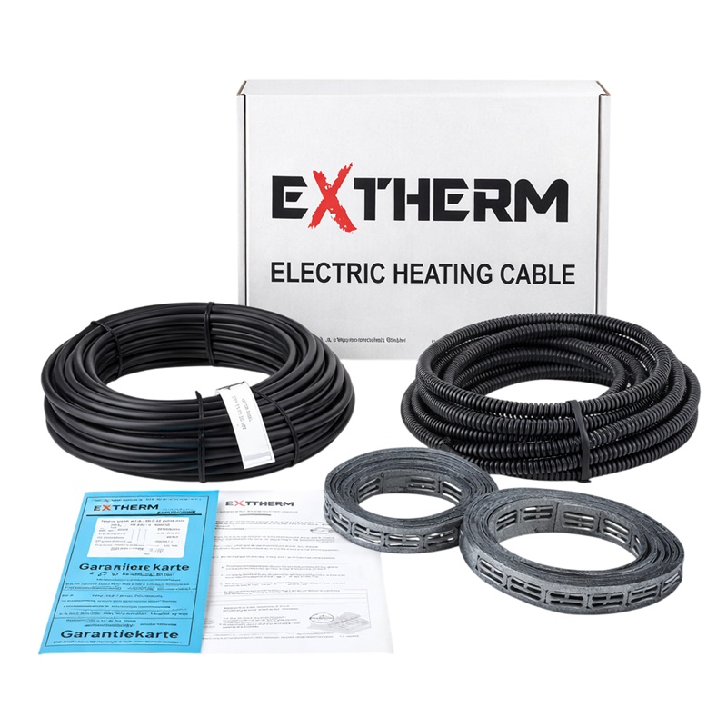 Нагревательный кабель Extherm ETC ECO - 10 м, 200 Вт фото 1