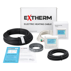 Нагревательный кабель Extherm ETC ECO - 40 м, 800 Вт + программируемый терморегулятор E51.716