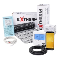 Нагрівальний мат під плитку Extherm ET ECO 0.5 м² + Wi-Fi терморегулятор