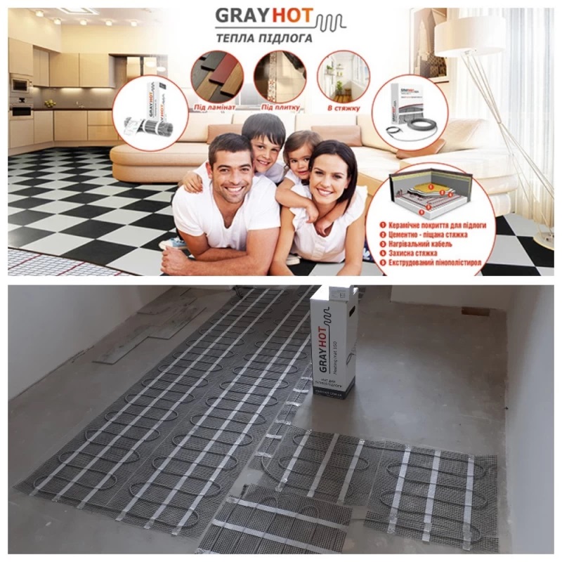 Нагревательный мат Grayhot 0.6 м² фото 4