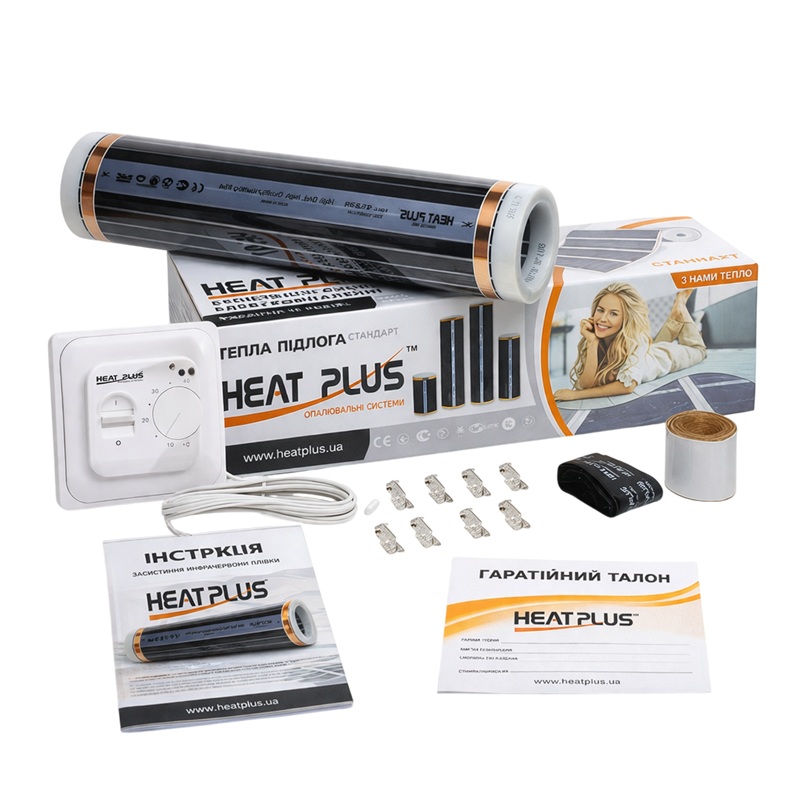 Набор инфракрасной пленки Heat Plus Standart 1 м² с механическим терморегулятором фото 1
