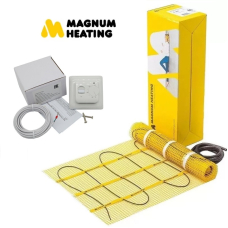 Нагревательный мат под плитку Magnum mat 8 м² + механический терморегулятор RTC 70