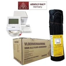 Нагревательный мат под плитку Arnold Rak 0.5 м² + программируемый терморегулятор E51.716