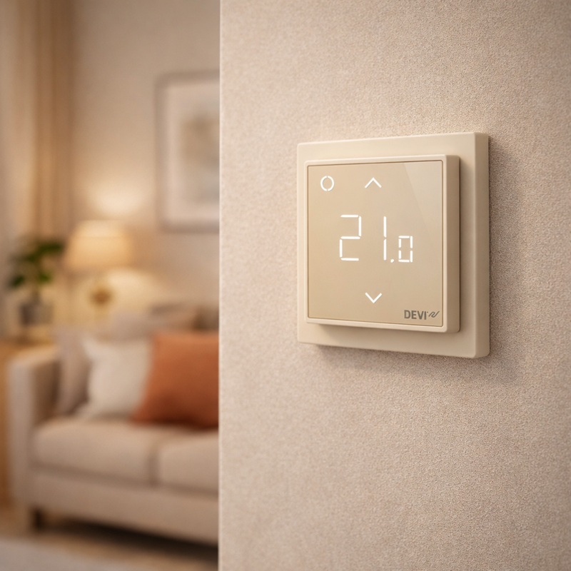 Wi-Fi Терморегулятор Devireg Smart Бежевый фото 7