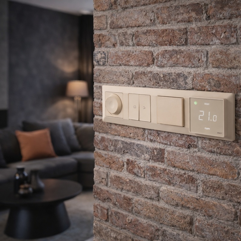 Wi-Fi Терморегулятор Devireg Smart Бежевый фото 3