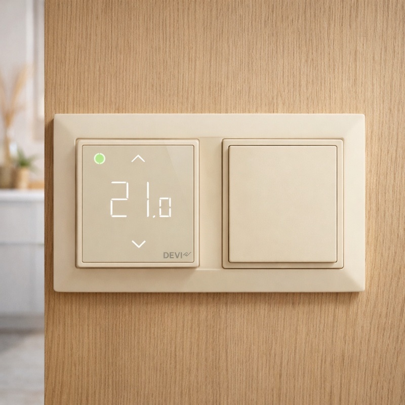 Wi-Fi Терморегулятор Devireg Smart Бежевый фото 5