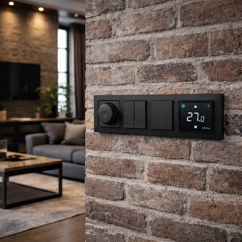 Wi-Fi Терморегулятор Devireg Smart Черный фото 4