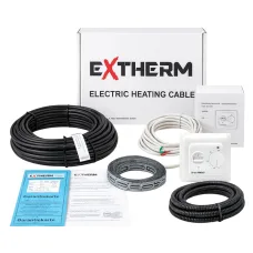 Нагрівальний кабель Extherm ETC ECO - 10 м, 200 Вт + механічний терморегулятор RTC 70