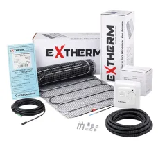 Нагревательный мат под плитку Extherm ET ECO 5 м² + механический терморегулятор RTC 70